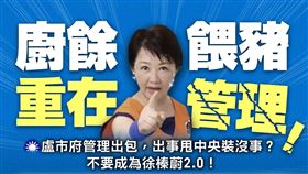 民進黨喊話國民黨，不要讓盧秀燕變成徐榛蔚2.0。（圖／翻攝自民進黨臉書）