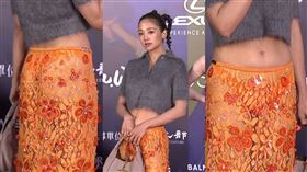 鬼鬼裙子背部整片鏤空設計，辣度破表。（圖／翻攝自Taipei Fashion Week 臺北時裝週 YT）