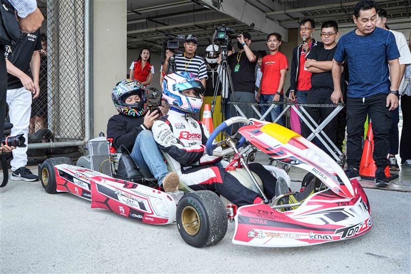台灣獨創的「TST Rotax雙人座競技卡丁車」首度曝光。（圖／大會提供）