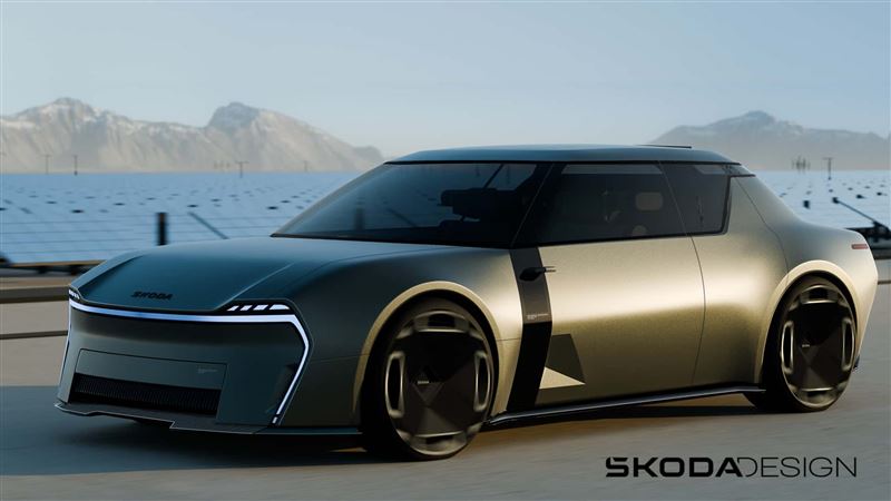 MBX 2.0概念車保留原本後置引擎、後驅車的靈魂造型,四四方方車身。(圖/翻攝Skoda網站)