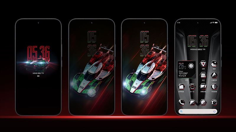 Redmi直接把UI打造成超跑座艙,開機動畫、充電特效。(圖/翻攝Redmi網站)