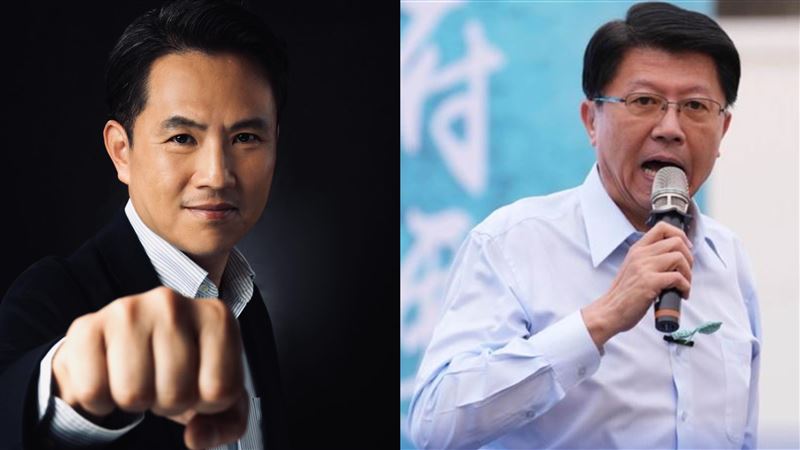 國民黨前立委陳以信宣布參選台南市長,喊話與謝龍介初選(圖/翻攝自陳以信、謝龍介臉書)