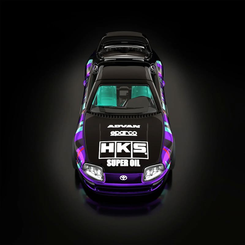 風火輪Toyota Supra 1:64模型。（圖／翻攝Hot Wheels網站）