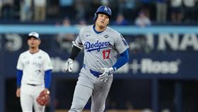 大谷翔平敲出世界大賽首轟。（圖／路透社／達志影像）
