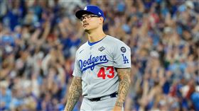 世界大賽G1道奇6局下3位投手合計慘失9分。（圖／美聯社／達志影像）