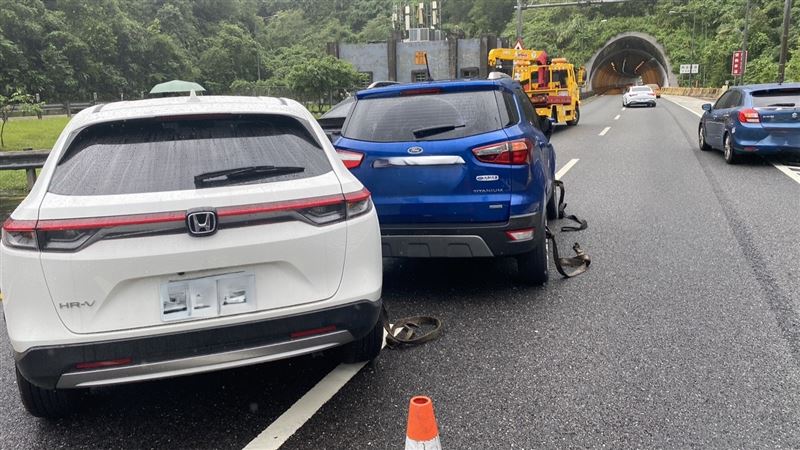 車禍事故現場。(圖/翻攝畫面)