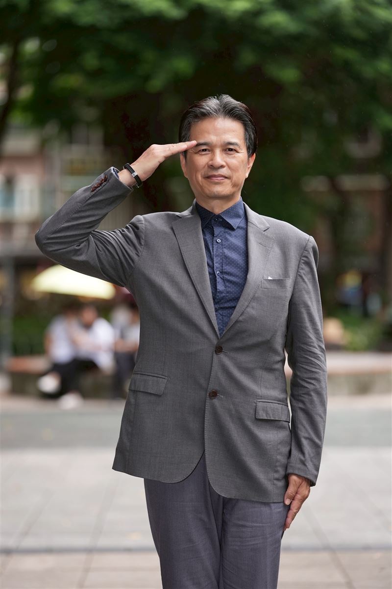 李興文是海軍陸戰隊退伍，被稱為「永遠的班長」。（圖／記者鄭孟晃攝影）