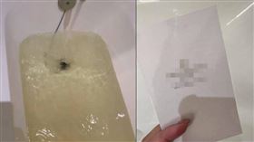 新竹五星飯店水龍頭「狂吐黃水」畫面曝光，業者致歉承諾「房費全免」。（圖／翻攝自Threads @dayuwudi）