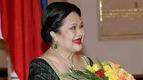 泰國王太后詩麗吉（左）辭世，享壽93歲。圖為詩麗吉拜訪克里姆林宮。（圖／翻攝自www.kremlin.ru）