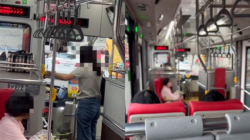 台中有一名學童似乎誤觸下車鈴2次,司機因此拒絕開車3分鐘。(圖/翻攝自Threads @jeff._.0512)