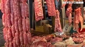 豬肉攤 傳統市場 菜市場 剁豬肉 （圖／記者王浩原攝影）