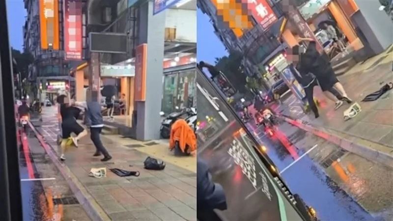 高中生為同學抱不平,與司機對嗆,未料司機情緒失控,竟從車內一路追打到車外。(圖/翻攝自Threads)