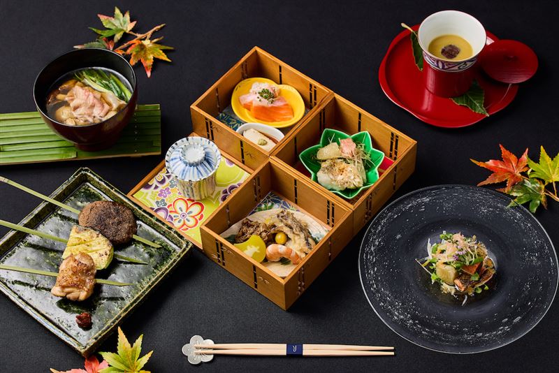 THE AMNIS然一酒店Ukai-tei Kaohsiung米其林饗宴。(圖/飯店旅宿業者提供)