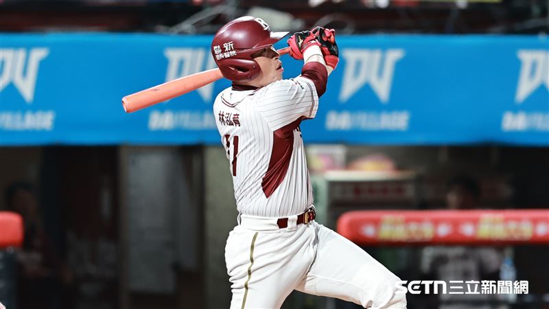 樂天桃猿林泓育。（圖／記者劉彥池攝影）