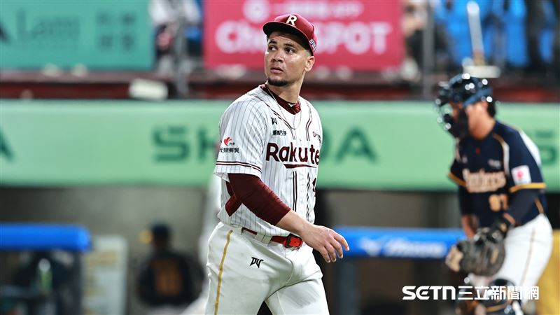 台灣大賽G4，樂天桃猿先發投手威能帝6局10K失1分退場。（圖／記者劉彥池攝影）