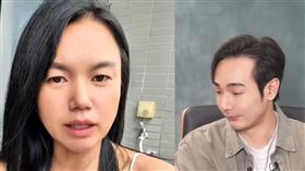 八炯（右）認為，小微（左）為了想回台灣「已經瘋了」。（圖／翻攝自攝徒日記Fun TV YouTube頻道）