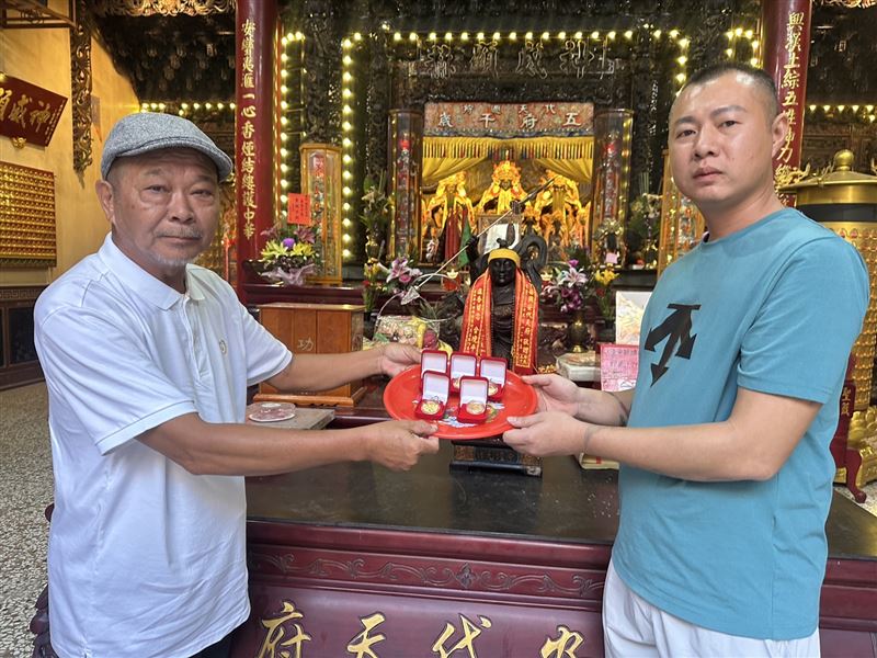 遊學太子爺現已在代天府駐駕。(圖/廖大乙提供)