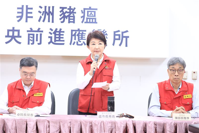 盧秀燕說，與中央並肩作戰、最高強度防堵疫情。（圖／翻攝自台中市府網站）