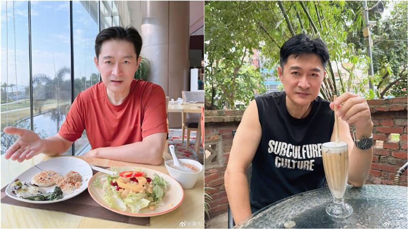 黃安近期瘦身有成。（圖／翻攝自黃安微博）