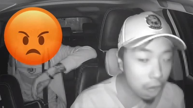 受害司機將畫面PO網自保,還特別發不自殺聲明。(圖/翻攝自臉書爆料公社)