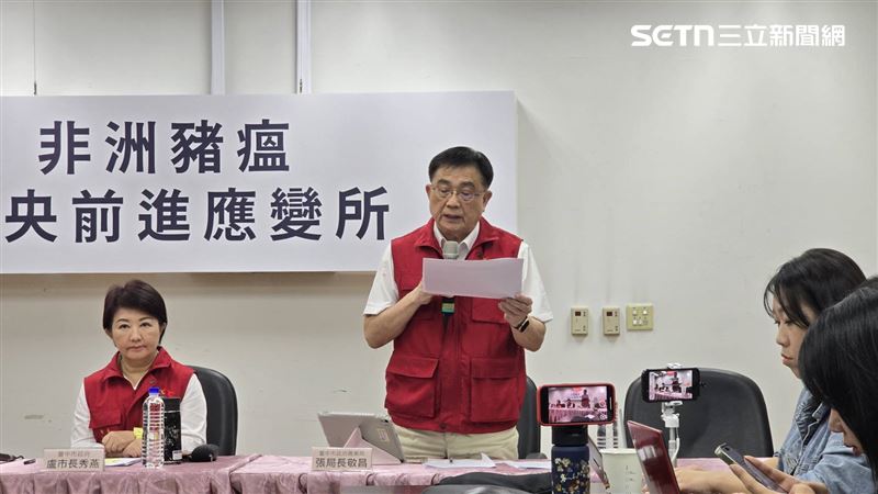 台中養豬場爆發非洲豬瘟疫情，農業局今（27日）證實，特約獸醫及獸醫佐均未到過案場。（圖／記者吳泊萱攝影）