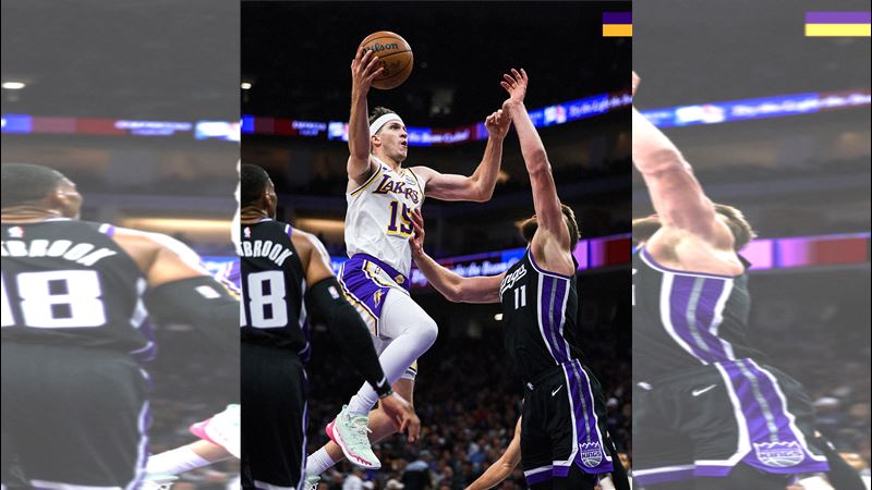 洛杉磯湖人里夫斯對國王單場飆出生涯新高的51分。(圖/翻攝自X平台 @Lakers)