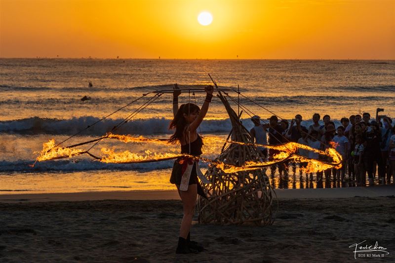 上帝再賜給台南禮物的《火神祭》之《行雲流火》，他：Firemosa火龍點燃Formosa奇蹟之美。（圖／攝影師TED 陳泰瑋提供）