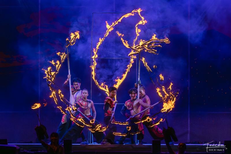 上帝再賜給台南禮物的《火神祭》之《行雲流火》，他：Firemosa火龍點燃Formosa奇蹟之美。（圖／攝影師TED 陳泰瑋提供）