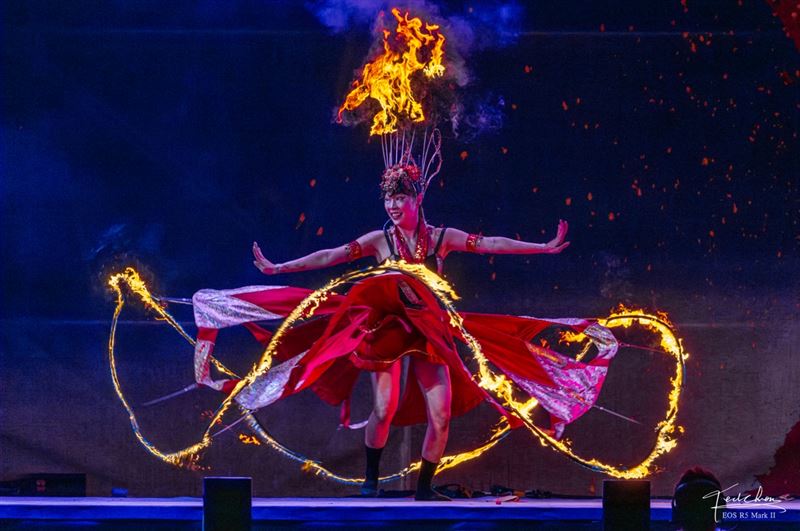 上帝再賜給台南禮物的《火神祭》之《行雲流火》，他：Firemosa火龍點燃Formosa奇蹟之美。（圖／攝影師TED 陳泰瑋提供）
