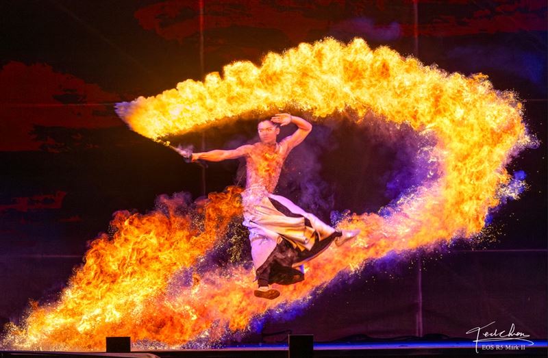 上帝再賜給台南禮物的《火神祭》之《行雲流火》，他：Firemosa火龍點燃Formosa奇蹟之美。（圖／攝影師TED 陳泰瑋提供）