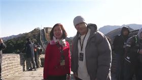 館長(右)與陳志玲赴長城(圖/翻攝館長惡名昭彰YT)