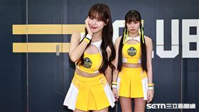 PS女孩韓籍成員金渡兒、邊荷律重現前晚直播場景。（圖／記者劉彥池攝影）