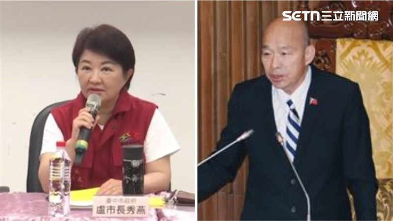 郭正亮指出,目前談盧秀燕(左)會出戰2028還言之過早,怎麼能夠確定立法院長韓國瑜(右)不會選?(圖/資料照)