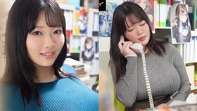 咲麗擁有K罩杯火辣身材，曾在A漫出版社當編輯，因憧憬漫畫女主角才出道拍AV。（圖／翻攝自Ｘ）