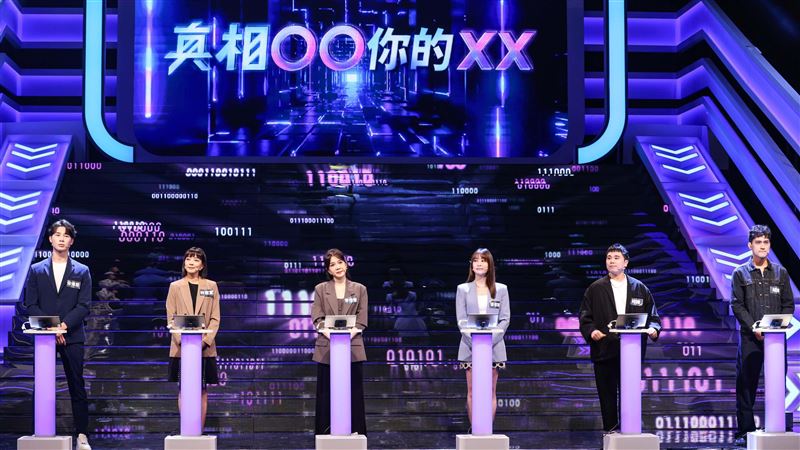 宋偉恩(左起)、林雨宣、李佳豫、張郁婕、阿緯、胡迪等人上節目參賽(圖/公視提供)