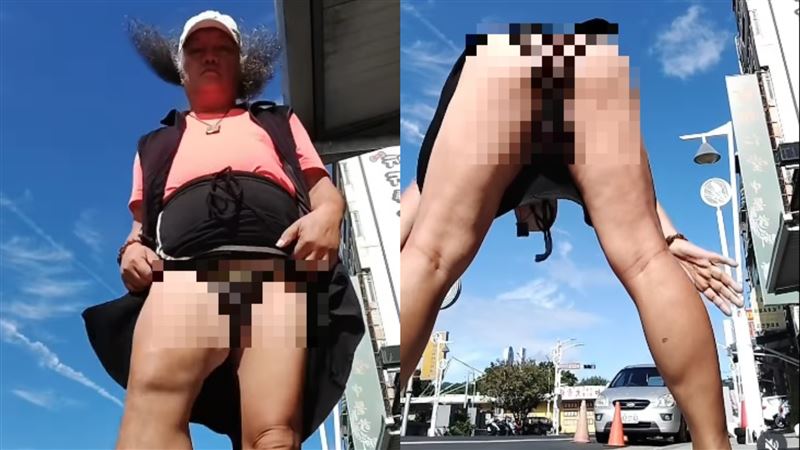 林世偉背對鏡頭下腰熱舞,再度露出透視網狀內褲,同時也讓私密部位被一覽無遺。(圖/翻攝自林世偉IG)