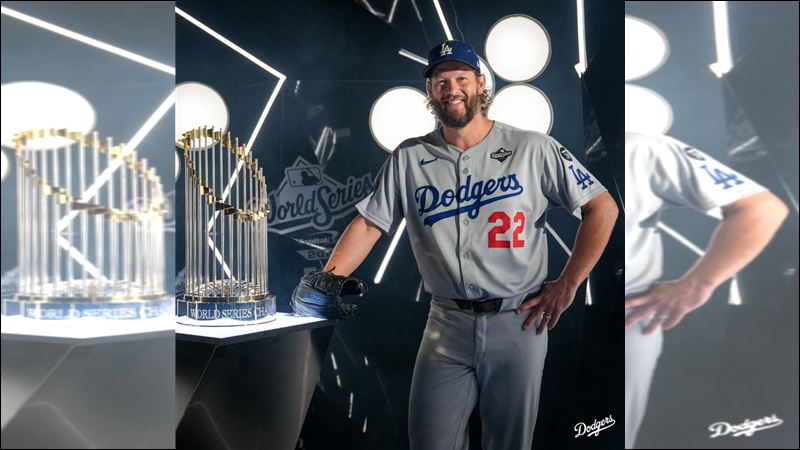柯蕭(Clayton Kershaw)世界大賽能否登板仍為未知數。(圖/翻攝自道奇 X)