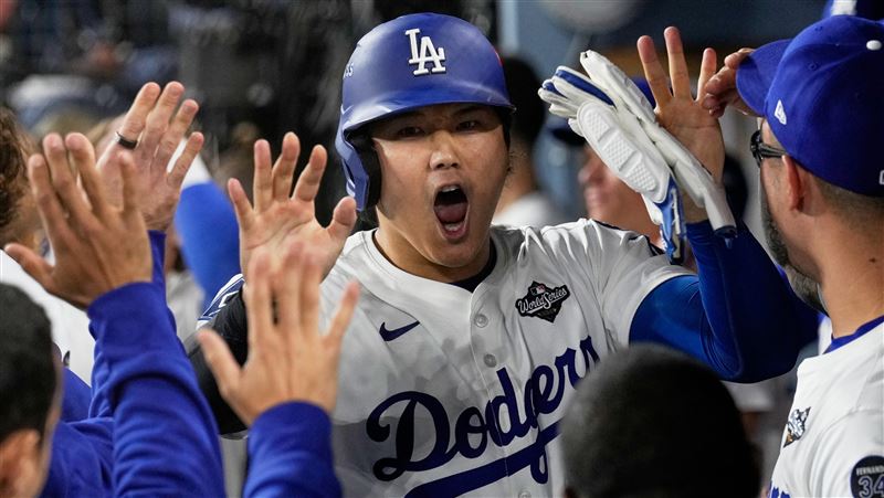 大谷3支3都長打 開轟又掃二壘安道奇追平