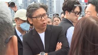 卓揆視察五股匝道　藍議員陳明義火爆鬧場