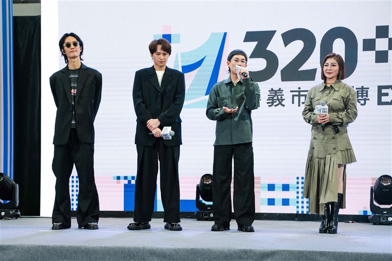 「320+1 嘉義市城市博覽會」記者會。王彩樺、李英宏、陳建瑋。(圖/三立提供)
