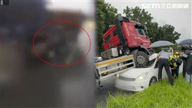 花蓮縣,聯結車,轎車,殘骸,巨輪,新城鄉,台9線,車禍,逆向