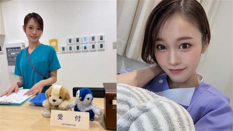 護理師櫻美櫻不想人生只能像個陀螺一樣每天就是上班下班,希望成為鎂光燈下的女主角,近期在片商S1出道拍AV。(圖/翻攝自櫻美櫻X)