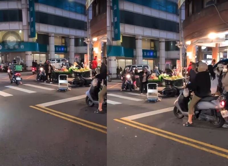 苗栗竹南街頭爆衝突,5人鬥毆亮刀,警方已鎖定特定對象。(圖/翻攝自Facebook/竹南大小事)