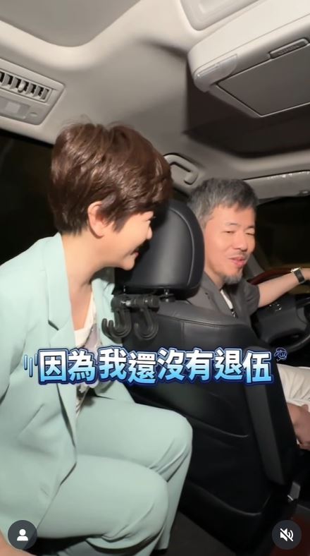 黃國倫與寇乃馨近日拍片談到閃兵議題。(圖/翻攝自IG @vintzhuang)