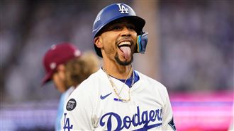 貝茲（Mookie Betts）2度參與世界大賽18局戰役。（圖／美聯社／達志影像）