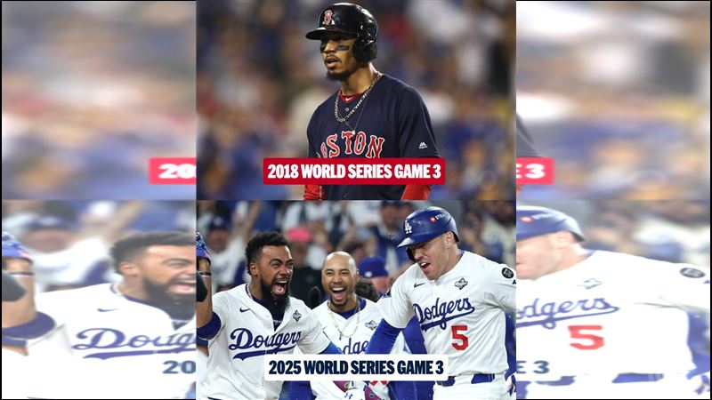 道奇有4人2度參與世界大賽18局戰役。(圖/翻攝自MLB X)