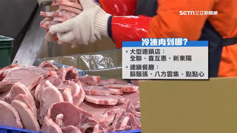 禁宰禁運再延長10天 冷凍豬肉商早有對策 冷凍豬肉銷往賣場和餐廳,確保商家能持續營業