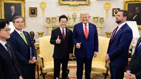 韓國總統李在明本週旋風訪美，與美國總統川普會晤。（圖／翻攝自白宮臉書）