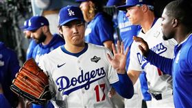世界大賽G4大谷翔平吞下今年季後賽首敗。（圖／美聯社／達志影像）