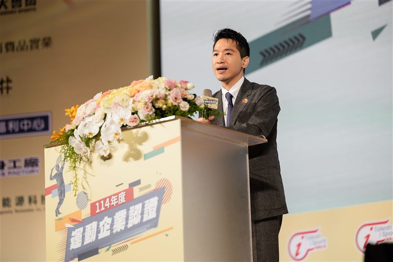 總統府何志偉副秘書長指出，運動企業展現關懷員工與社會責任，強調「會運動的企業有活力，愛運動的員工有創造力」，盼持續推動運動文化。（圖／主辦單位提供）